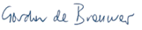 The signature of Gordon de Brouwer