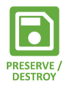 Small save destroy icon