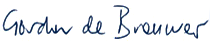 Gordon de Brouwer's signature 