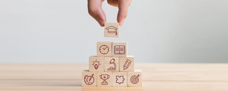 Stack of wooden blocks