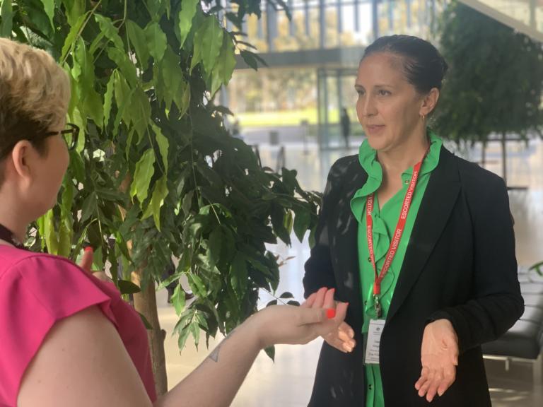 Photograph of United States Deputy Chief Sustainability Officer Dee Siegel in Canberra. 