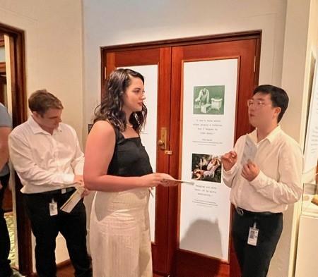 Graduates on a tour of the Museum of Australian Democracy