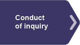 Conduct of inquiry