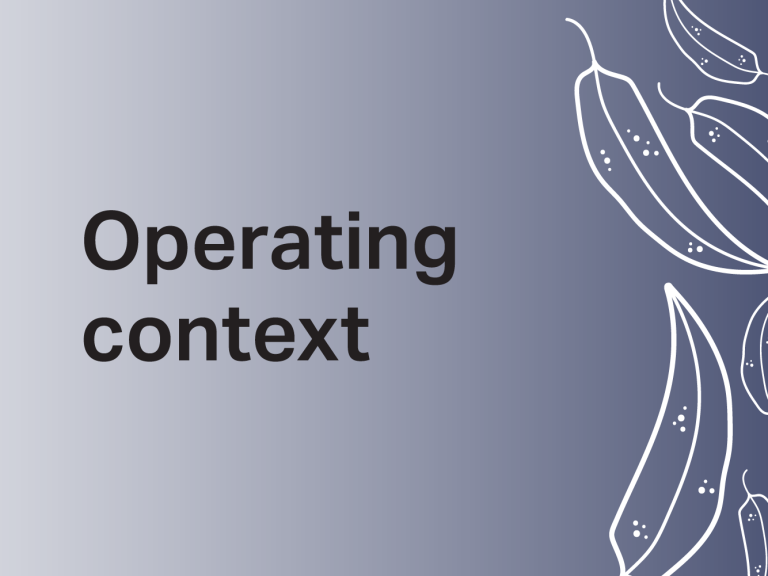 Operating Context tile